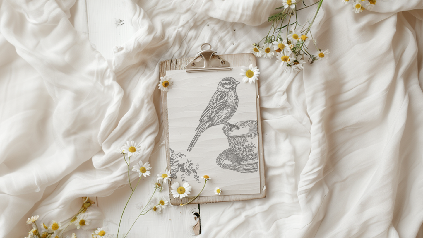 Charlotte Decor 12x12” Stamp by Iron Orchid Designs (IOD)