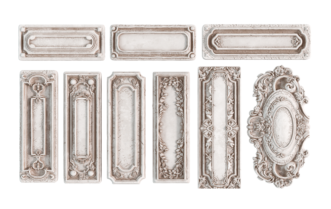 Conservatory Labels 6x10" Decor Mould by Iron Orchid Designs (IOD)