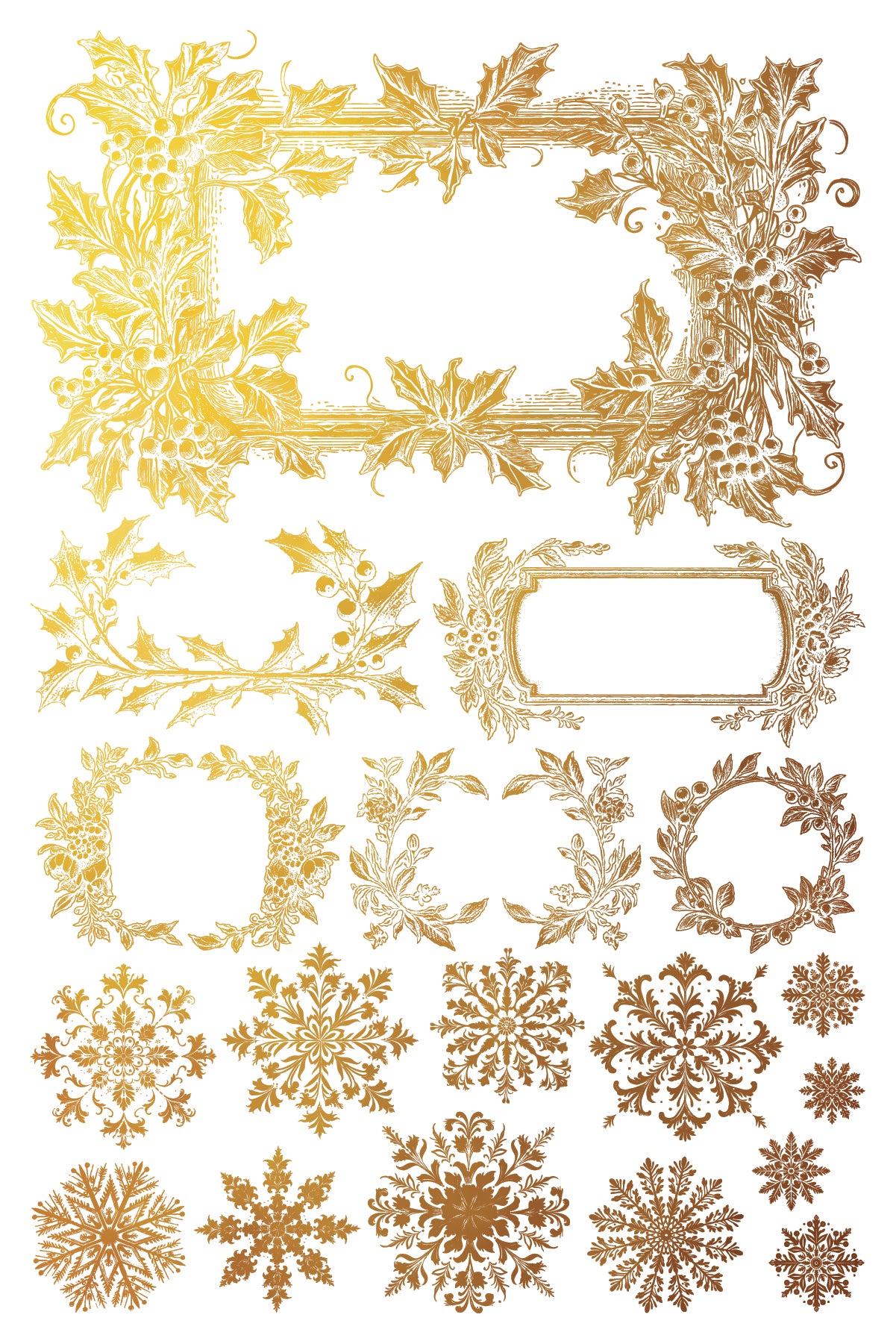 Tinsel 8x12” Foil Transfer EIGHT Sheet Set by Iron Orchid Designs (IOD) *Limited Edition*