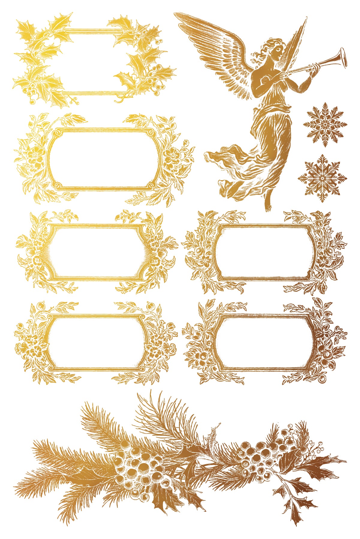 Tinsel 8x12” Foil Transfer EIGHT Sheet Set by Iron Orchid Designs (IOD) *Limited Edition*