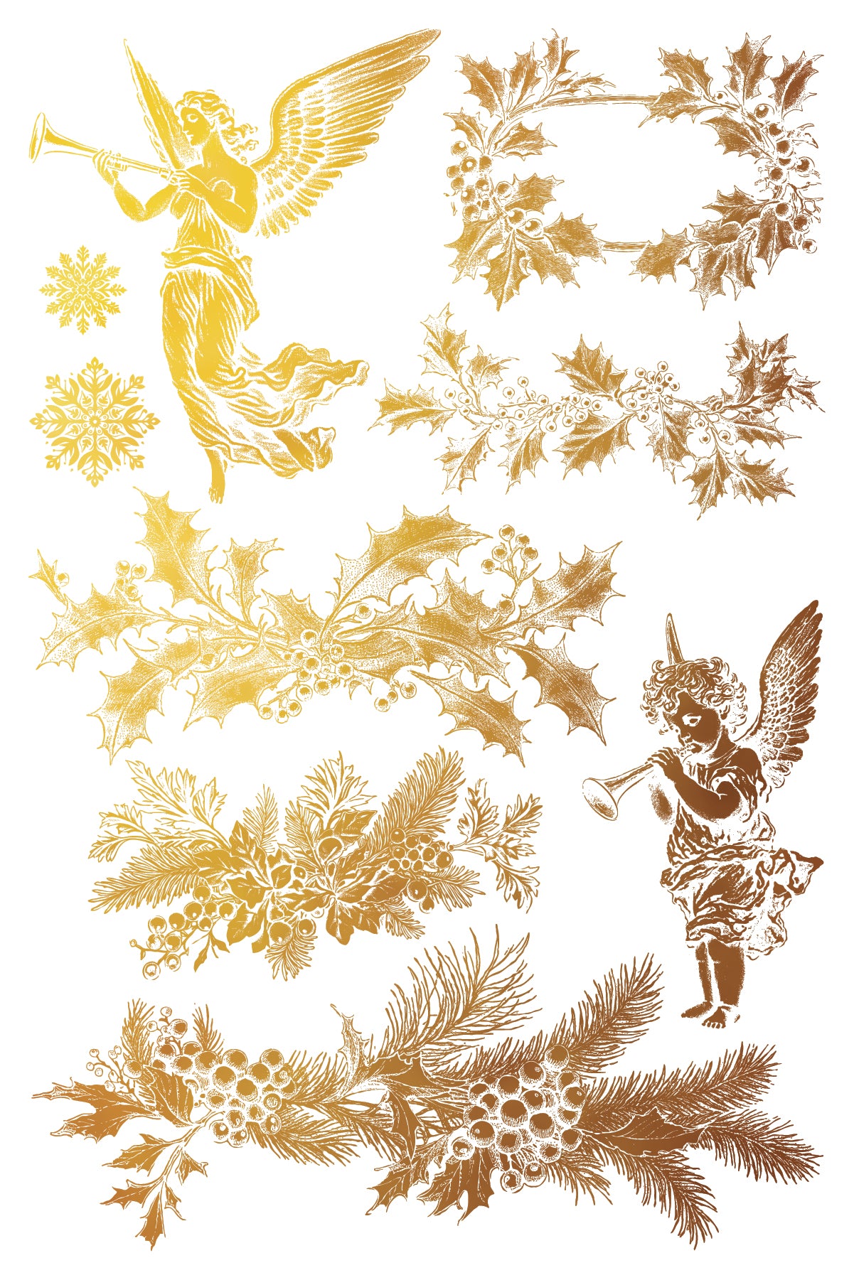 Tinsel 8x12” Foil Transfer EIGHT Sheet Set by Iron Orchid Designs (IOD) *Limited Edition*