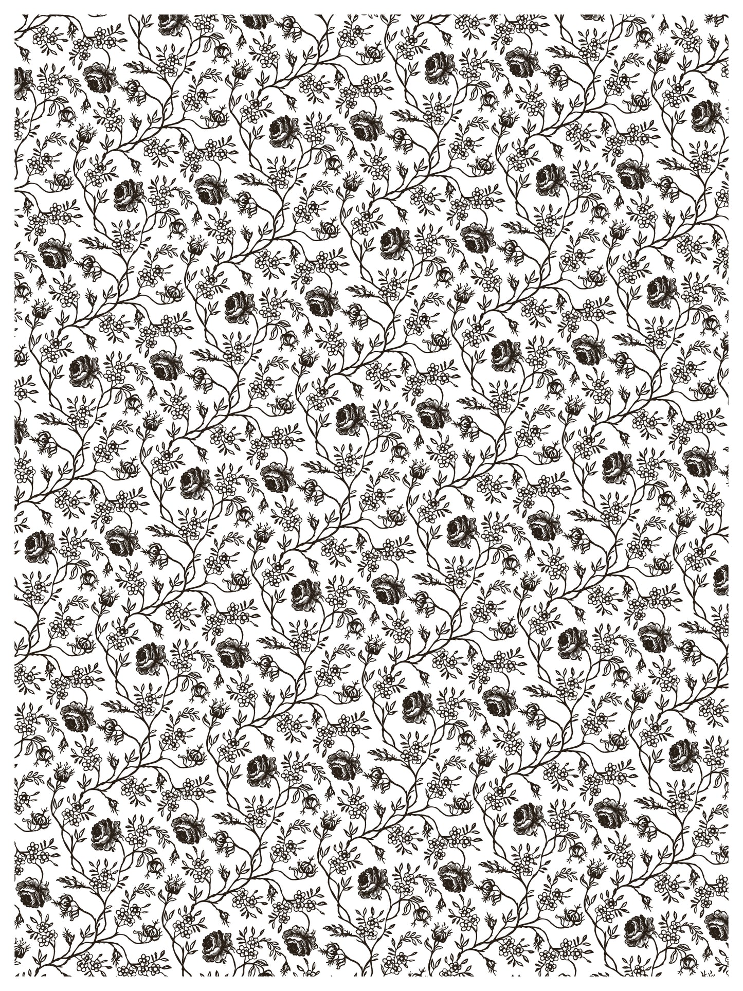 Delft Traditions Noir 12x16" Paint Inlay EIGHT Sheet Set by Iron Orchid Designs (IOD)