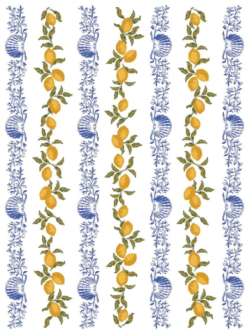 Portofino 12x16" Paint Inlay EIGHT Sheet Set by Iron Orchid Designs (IOD) Spring Release 2025