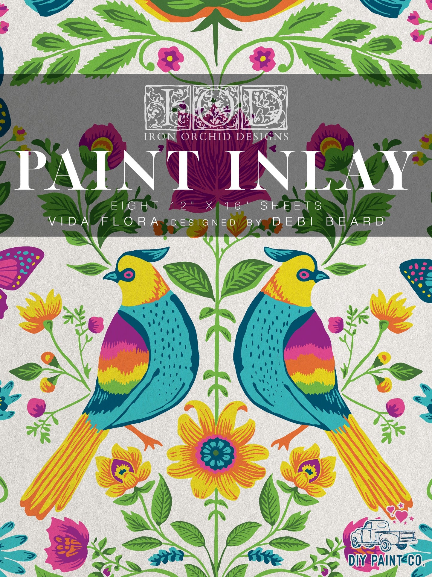 Vida Flora Paint Inlay Designed by Debi Beard