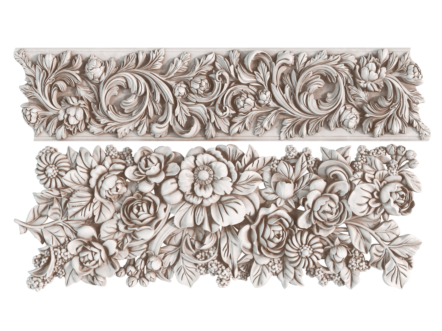Trimmings 4 6x10" Decor Mould by Iron Orchid Designs (IOD) SPRING 2025 RELEASE
