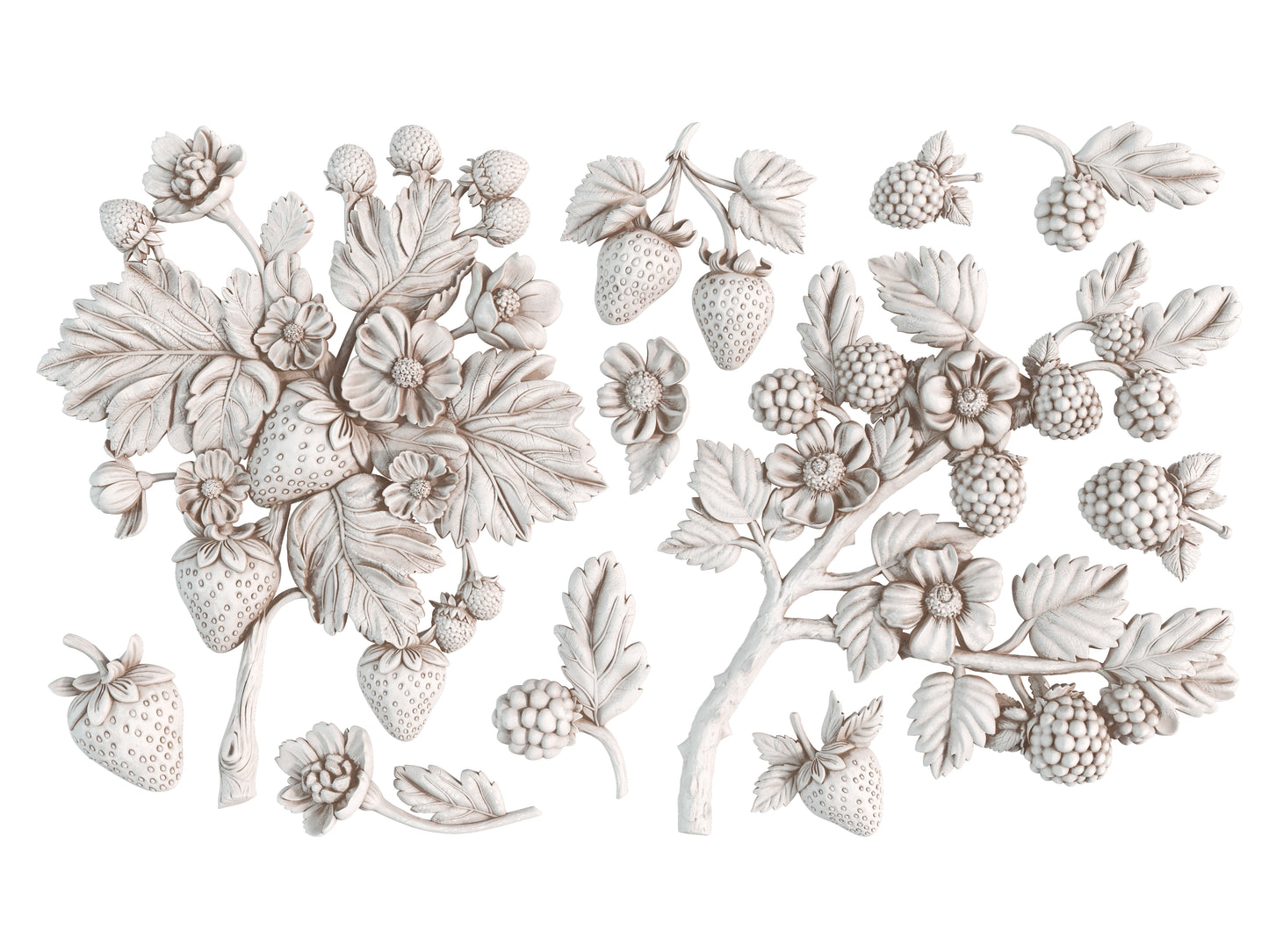 Wild Berries 6x10" Decor Mould by Iron Orchid Designs (IOD) SPRING 2025 RELEASE
