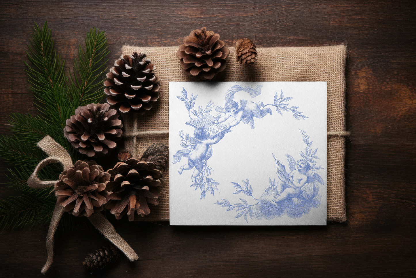 Classical Christmas Decor 12x12” Stamp by Iron Orchid Designs (IOD) *Limited Edition*