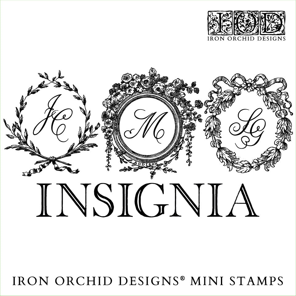 Insignia Decor 6x6” Stamp FOUR Sheet Set by Iron Orchid Designs (IOD)