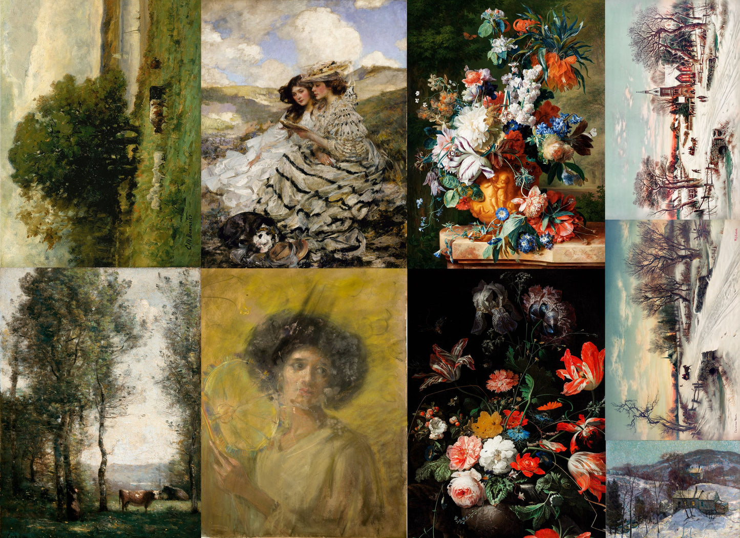 Fine Art Project Blocks 21x29" Decoupage Paper by Roycycled Treasures