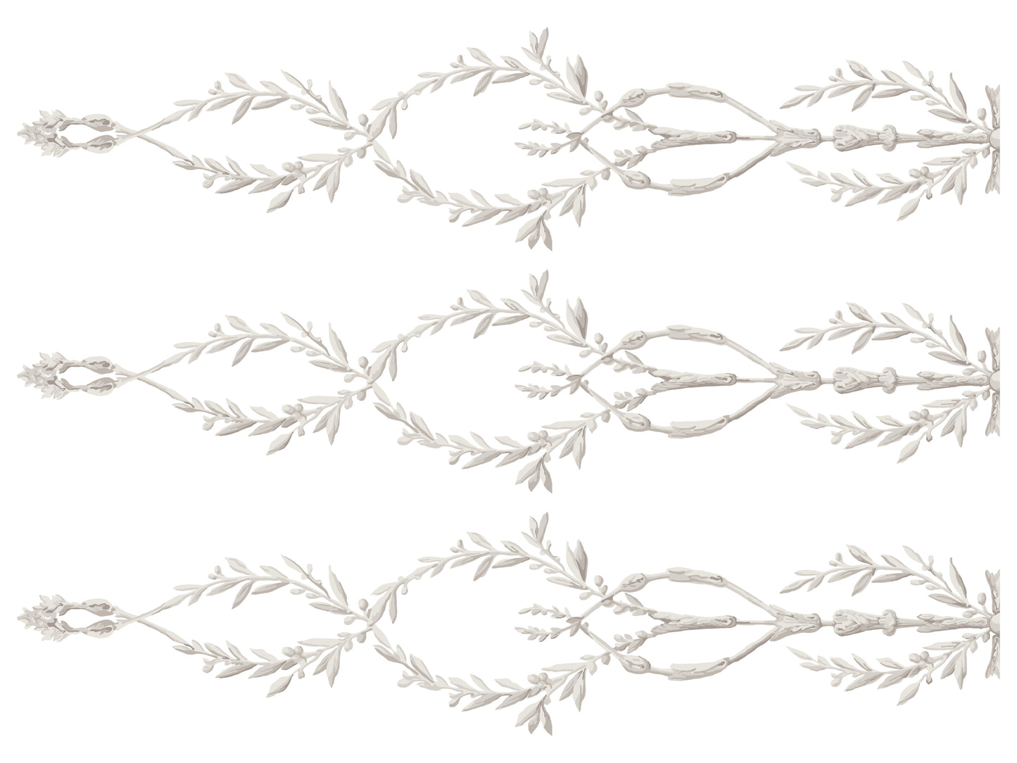 Trompe l'oeil Laurel Paint Inlay