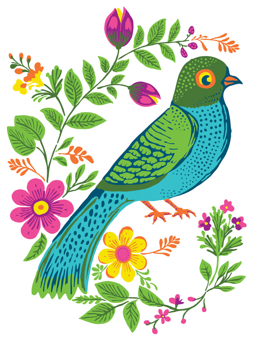 Vida Flora Paint Inlay Designed by Debi Beard