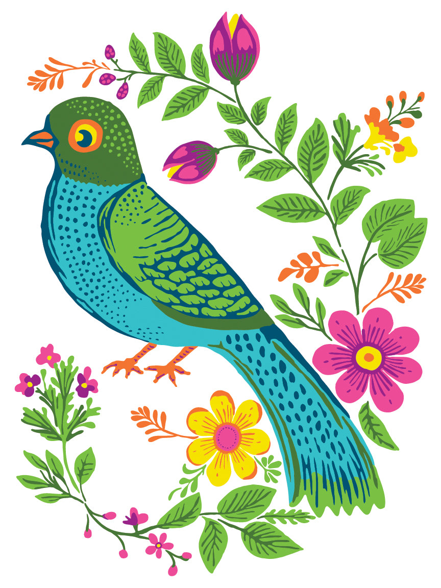 Vida Flora Paint Inlay Designed by Debi Beard