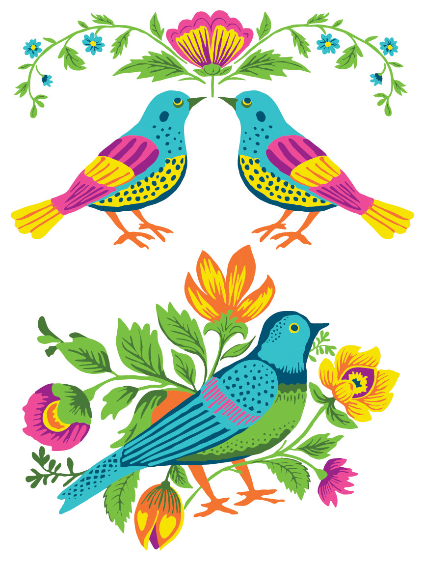 Vida Flora Paint Inlay Designed by Debi Beard