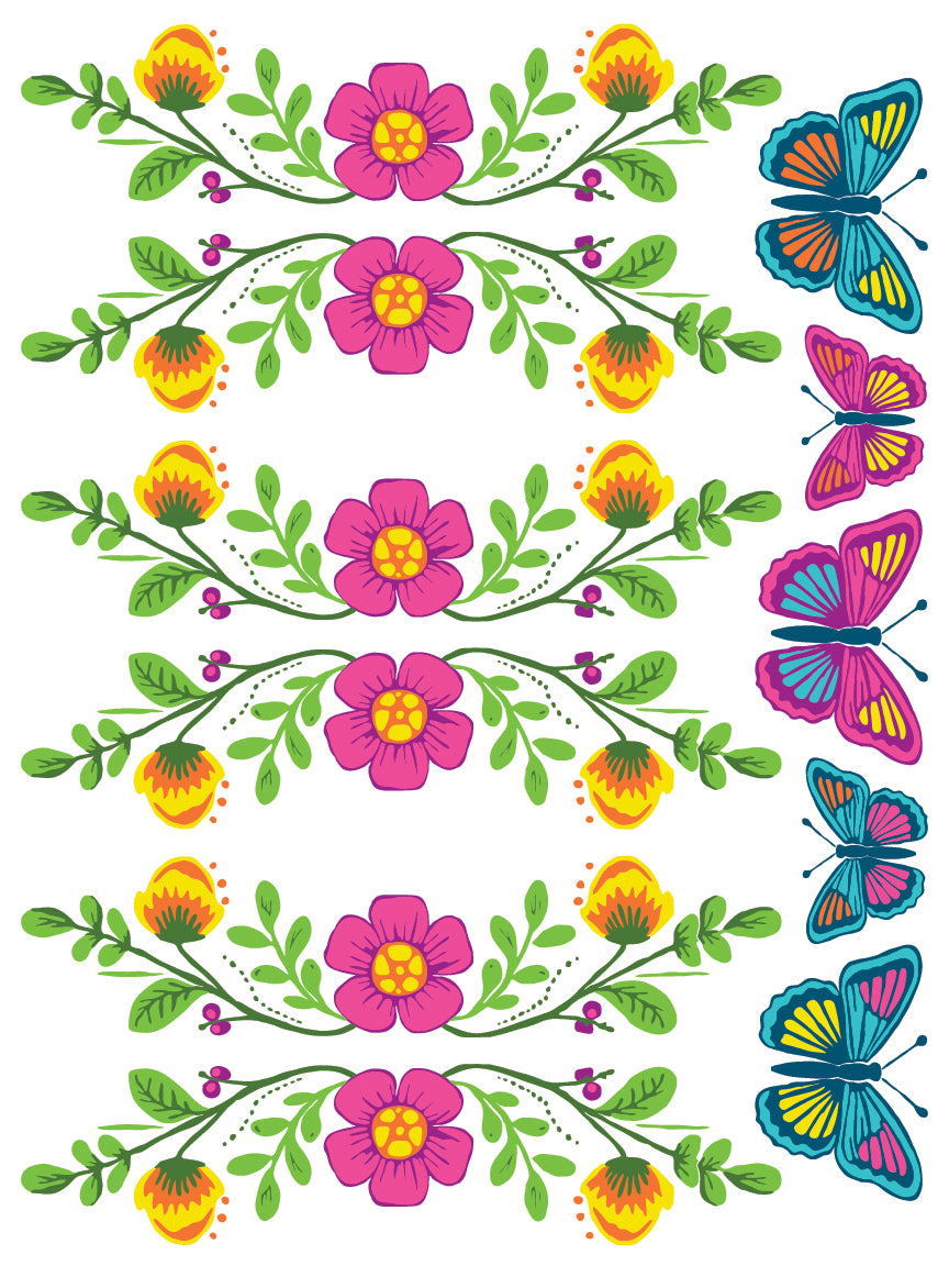 Vida Flora Paint Inlay Designed by Debi Beard