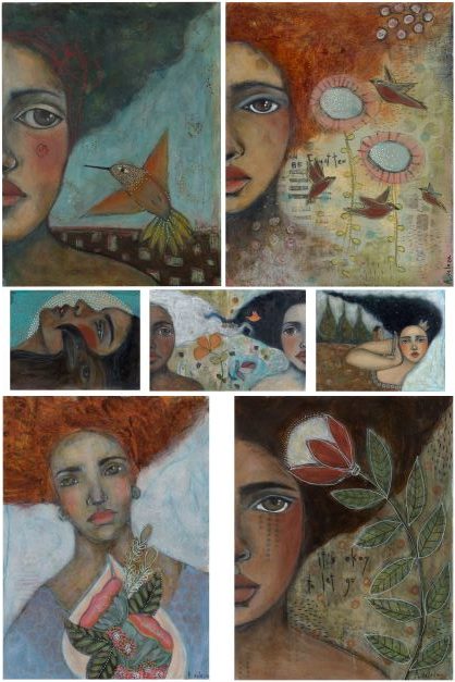 Adriana's Girls 21x29" Decoupage Paper by Roycycled Treasures