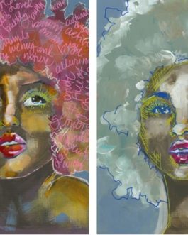 Beauty Project Blocks 21x29" Decoupage Paper by Roycycled Treasures