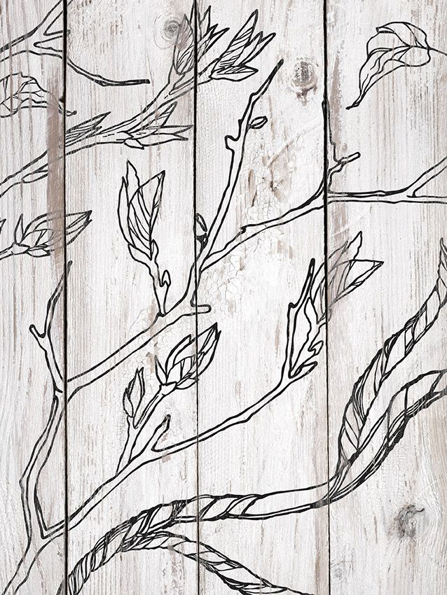 Branches and Vines 12x12" Decor Stamp by Iron Orchid Designs (IOD)