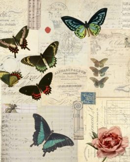 Butterfly Masterboard 21x29" Decoupage Paper by Roycycled Treasures