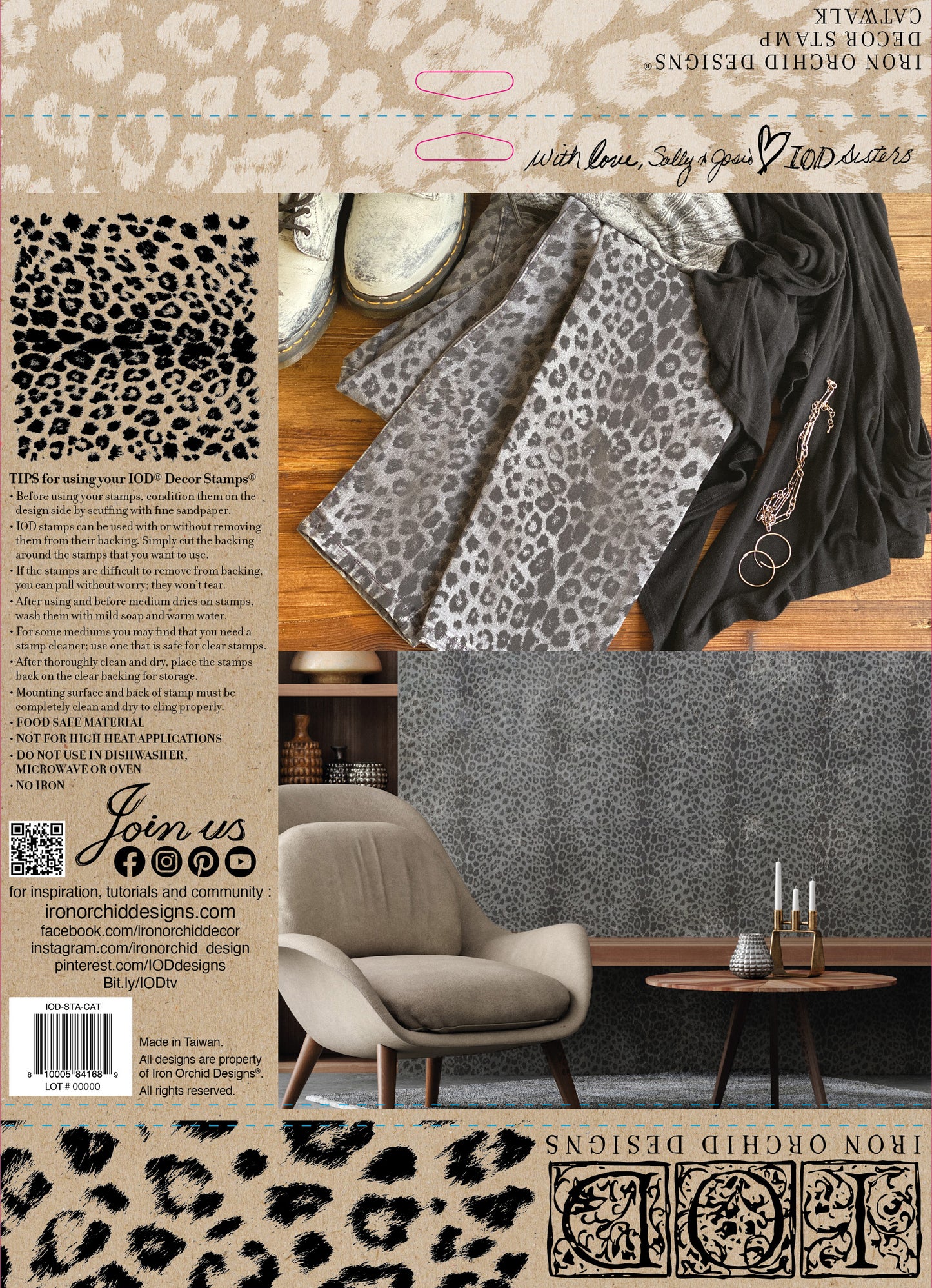 Catwalk 12x12 Decor Stamp