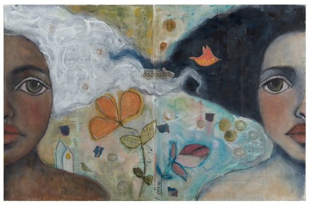 Ebony and Ivory 21x29" Decoupage Paper by Roycycled Treasures