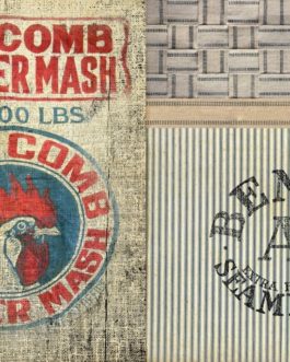 Feed Sacks Decoupage Paper