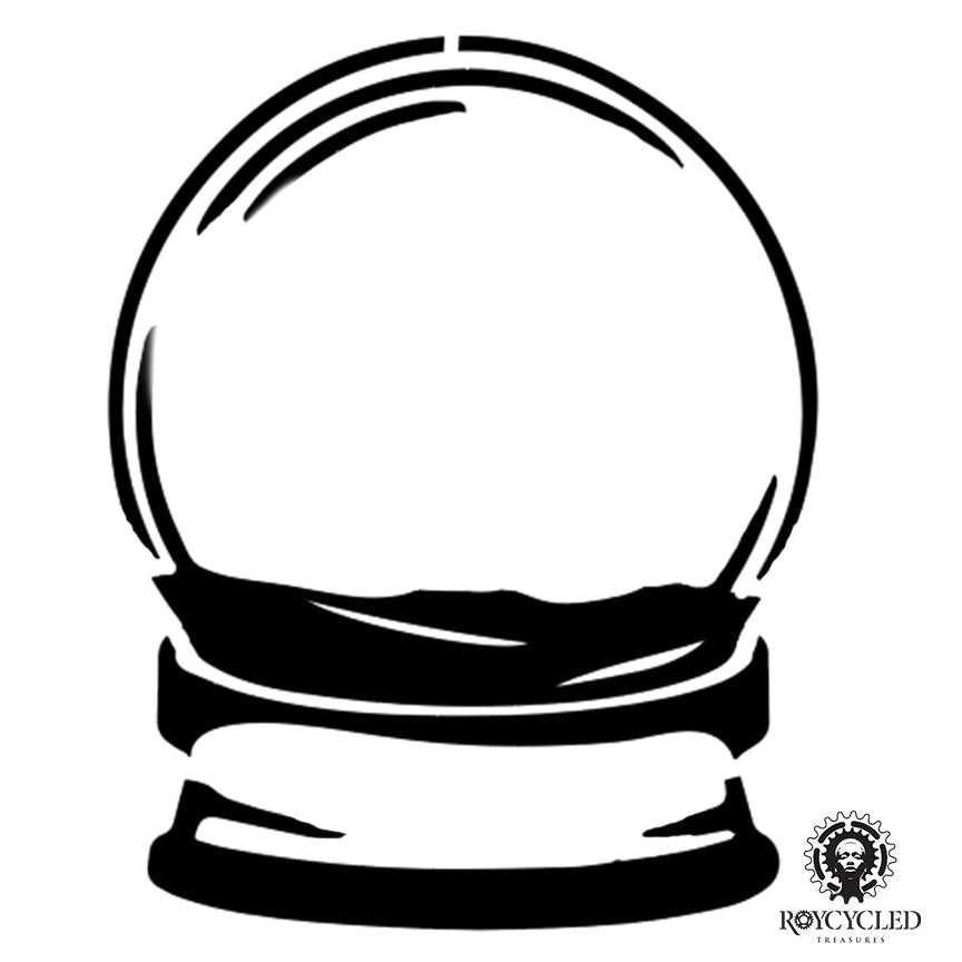 Globe 12x12" Stencil by Roycycled Treasures