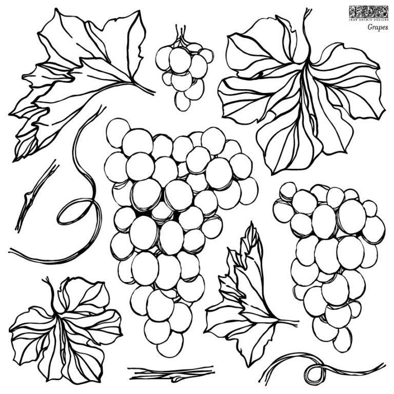 Grapes Decor Stamp