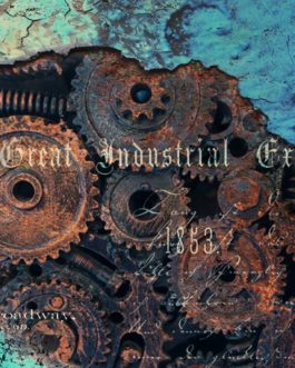 Industrial Exhibition 21x29" Decoupage Paper by Roycycled Treasures