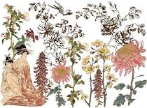 Japonica 24x33" Decor Transfer by Iron Orchid Designs (IOD)