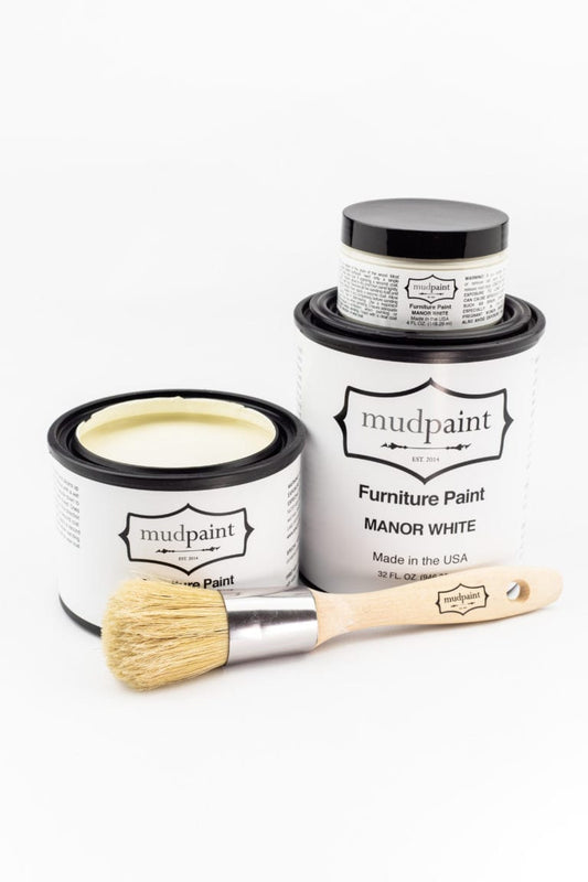 Manor White Clay Based Paint by MudPaint Vintage Furniture Paint