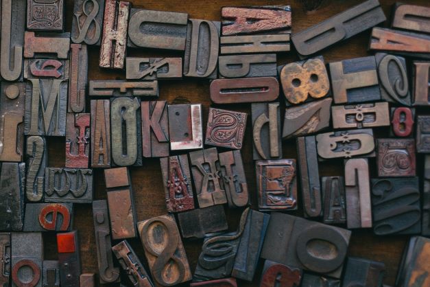 Printers Blocks 21x29" Decoupage Paper by Roycycled Treasures