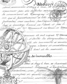 Script 21x29" Decoupage Paper by Roycycled Treasures