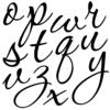 Swoosh 12x12" Alpha Decor Stamp TWO sheet set by Iron Orchid Designs (IOD)