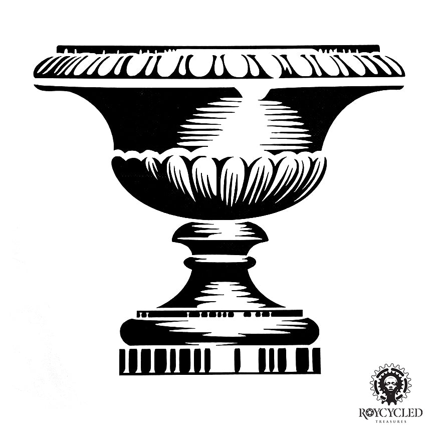 Urn 12x12" Stencil by Roycycled Treasures