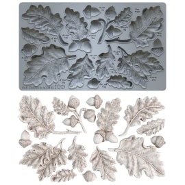 Oak Leaves & Acorns 6x10" Decor Mould by Iron Orchid Designs (IOD)