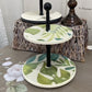 Leaves Two Tiered Tray