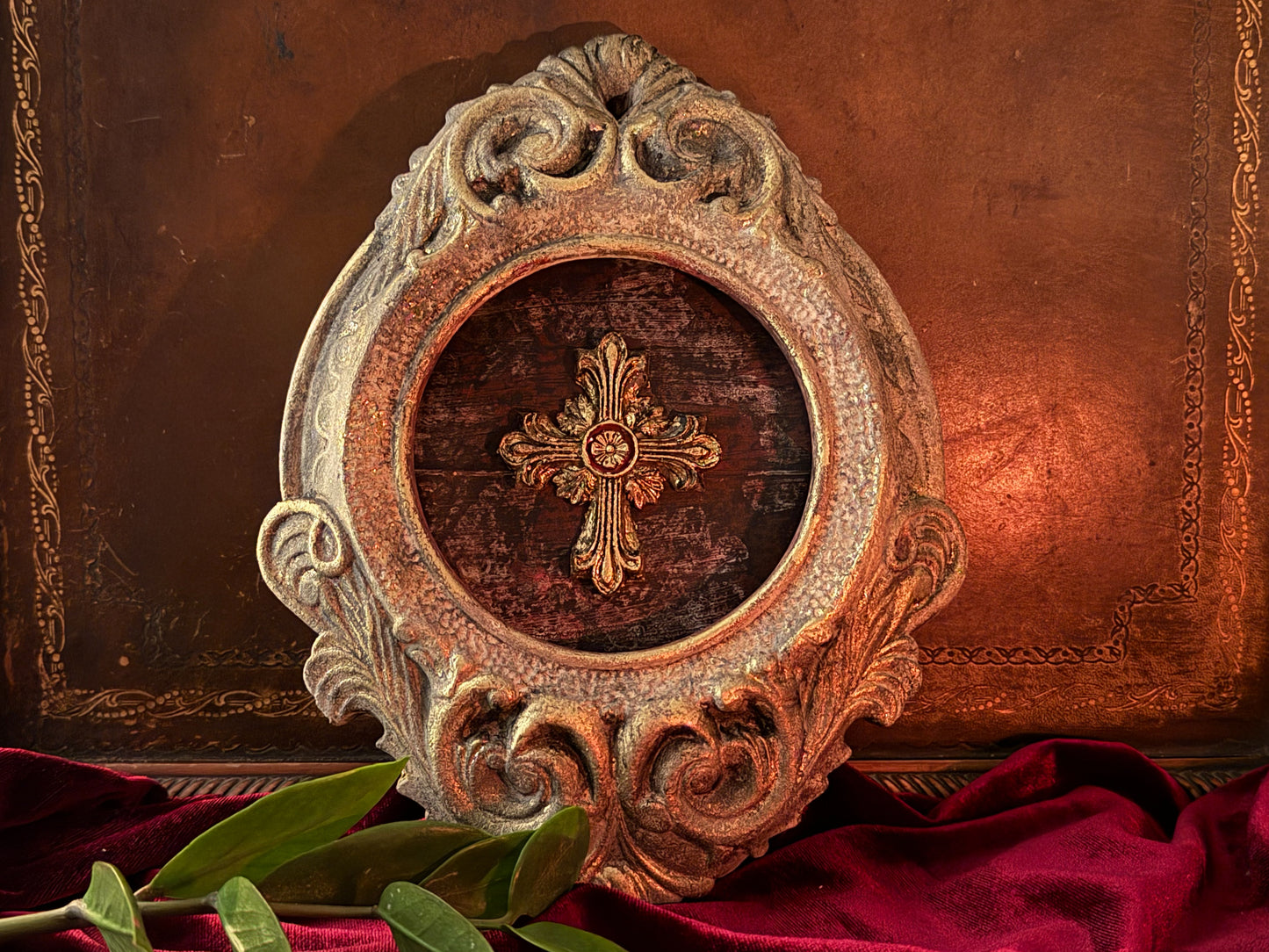 Les Croix 6x10" Decor Mould by Iron Orchid Designs (IOD)