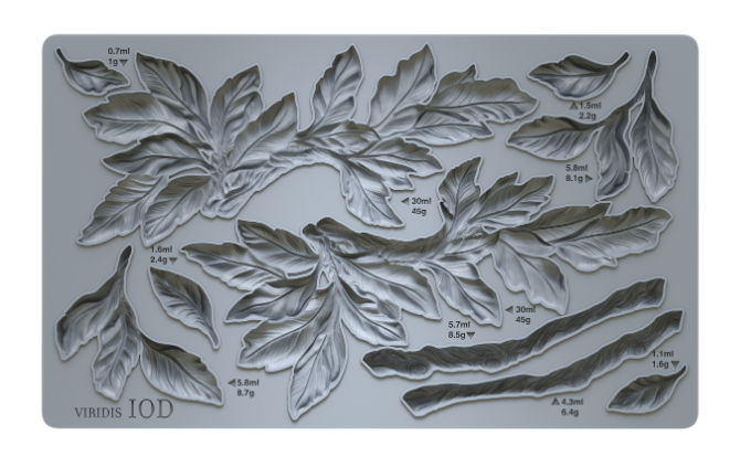 Viridis 6x10" Decor Mould by Iron Orchid Designs (IOD)