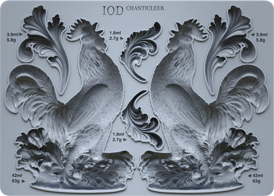 Chanticleer 5x7" Decor Mould by Iron Orchid Designs (IOD)