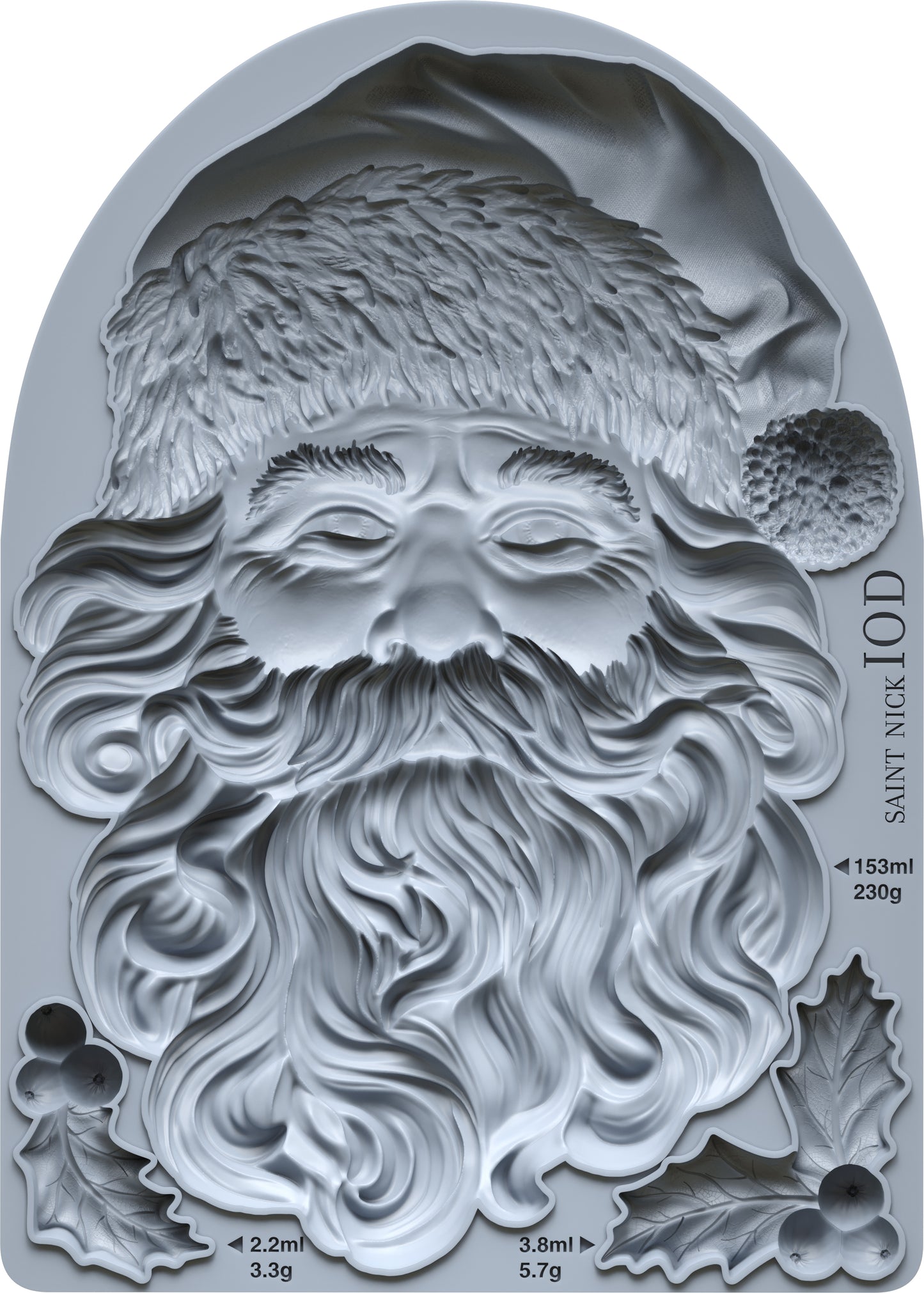Saint Nick 5x7" Decor Mould by Iron Orchid Designs (IOD) Limited Edition