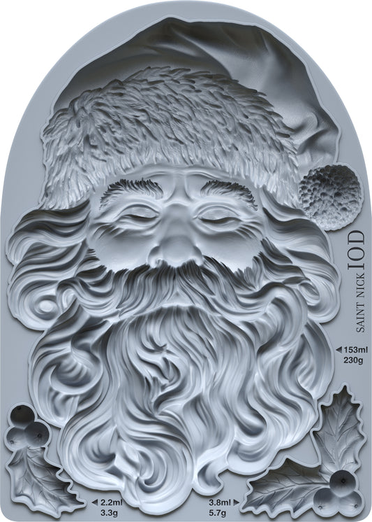 Saint Nick 5x7" Decor Mould by Iron Orchid Designs (IOD) Limited Edition