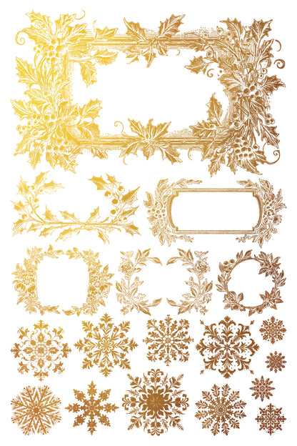 Tinsel 8x12” Foil Transfer EIGHT Sheet Set by Iron Orchid Designs (IOD) *Limited Edition*