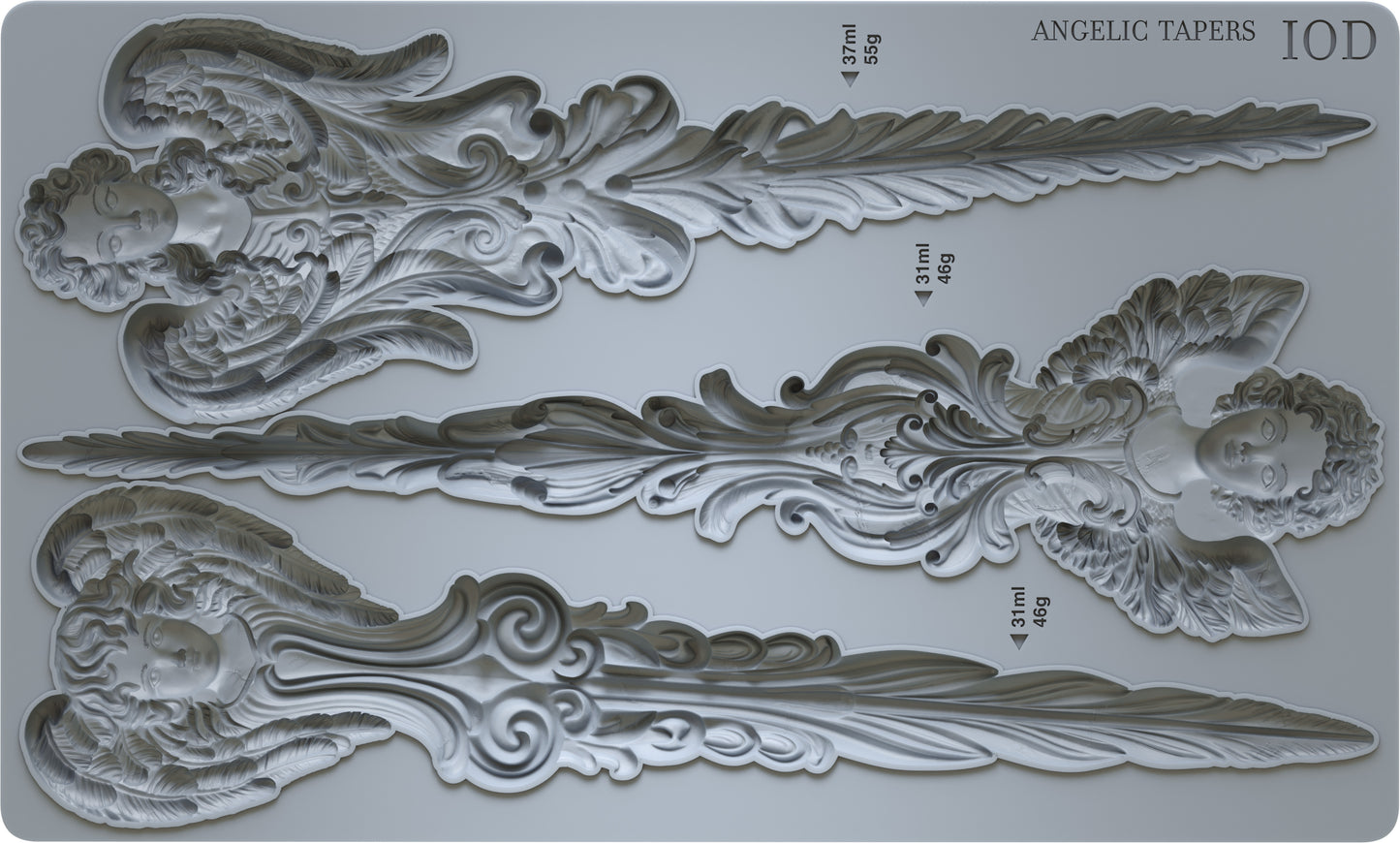 Angelic Tapers 6x10" Decor Mould by Iron Orchid Designs (IOD) *Limited Edition*