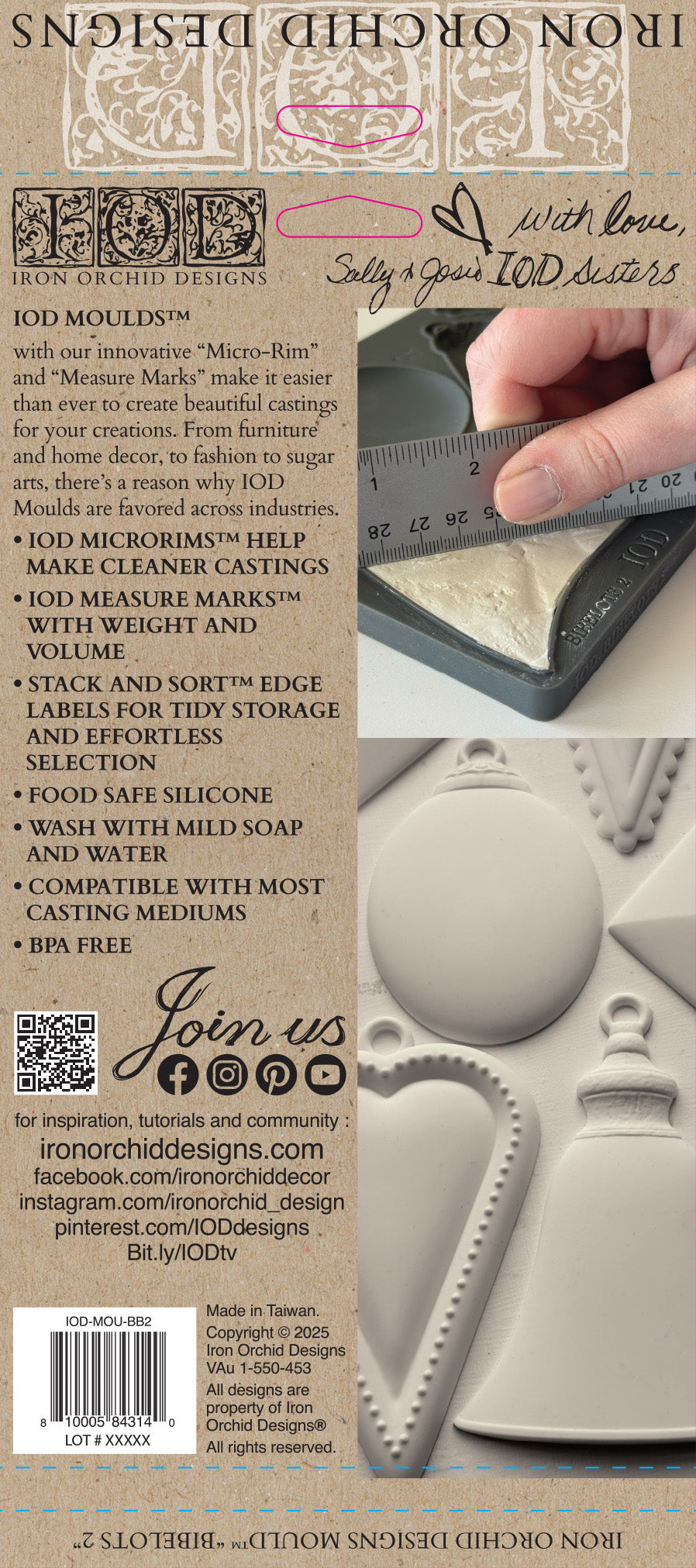 Bibelots 2 6x10" Decor Mould by Iron Orchid Designs (IOD) *Limited Edition*