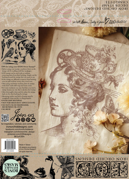 Charlotte Decor 12x12” Stamp by Iron Orchid Designs (IOD)