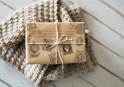 Ephemeral Type Decor 12x12” Stamp by Iron Orchid Designs (IOD)