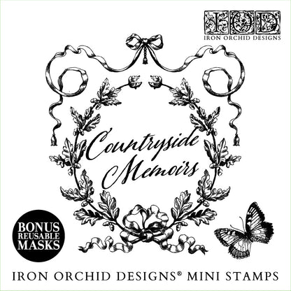 Countryside Memoirs Decor 6x6” Stamp FOUR Sheet Set by Iron Orchid Designs (IOD) (Copy)