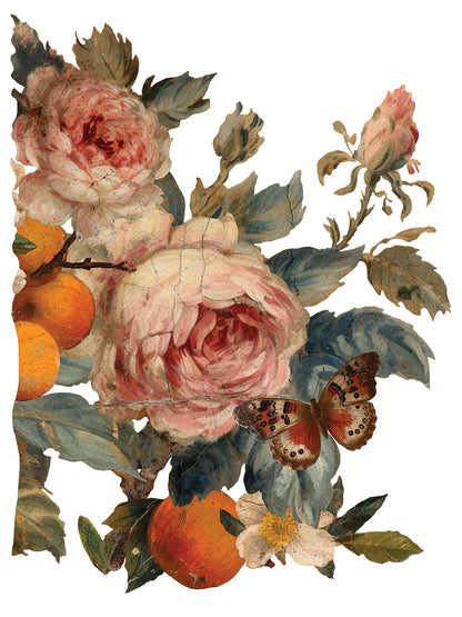 Joie des Roses Decor Transfer Pad 12x16" EIGHT Sheet Set by Iron Orchid Designs (IOD)