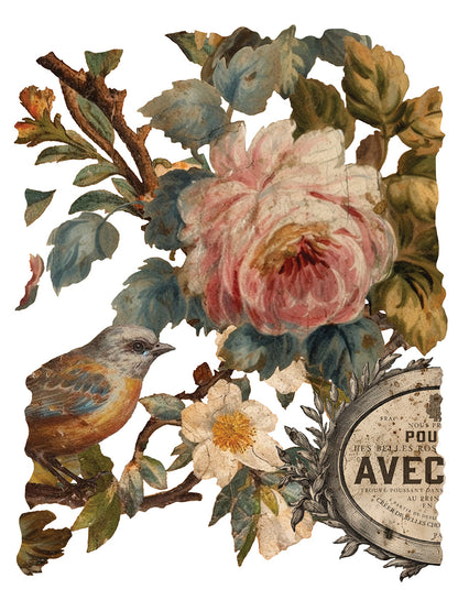 Joie des Roses Decor Transfer Pad 12x16" EIGHT Sheet Set by Iron Orchid Designs (IOD)
