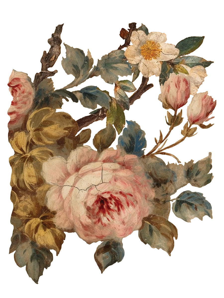 Joie des Roses Decor Transfer Pad 12x16" EIGHT Sheet Set by Iron Orchid Designs (IOD)